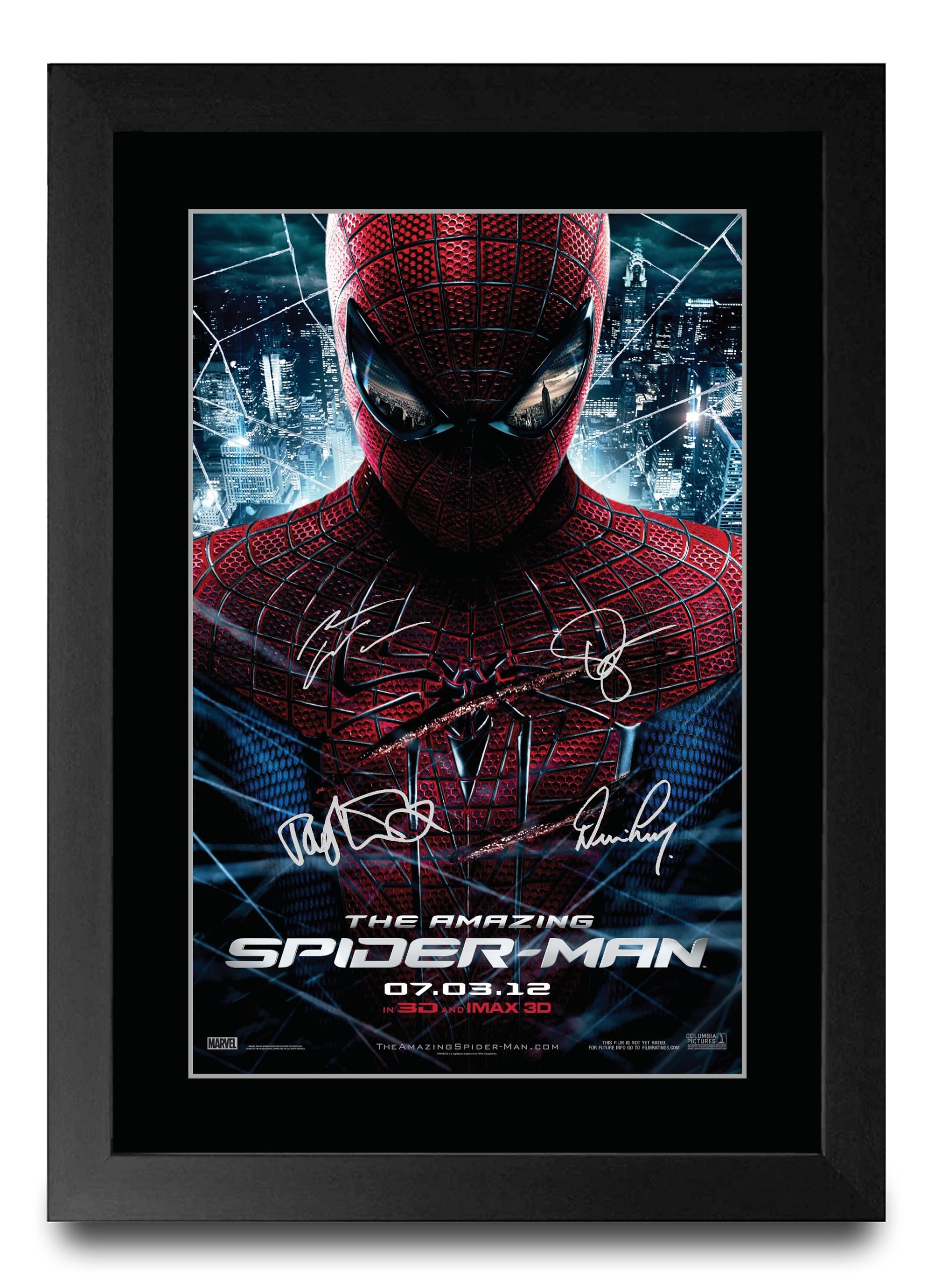 HWC Trading The Amazing Spider-Man Gifts Printed Poster Signed Autograph Picture for Movie Memorabilia Fans (ID-003825) - A4 Framed Print