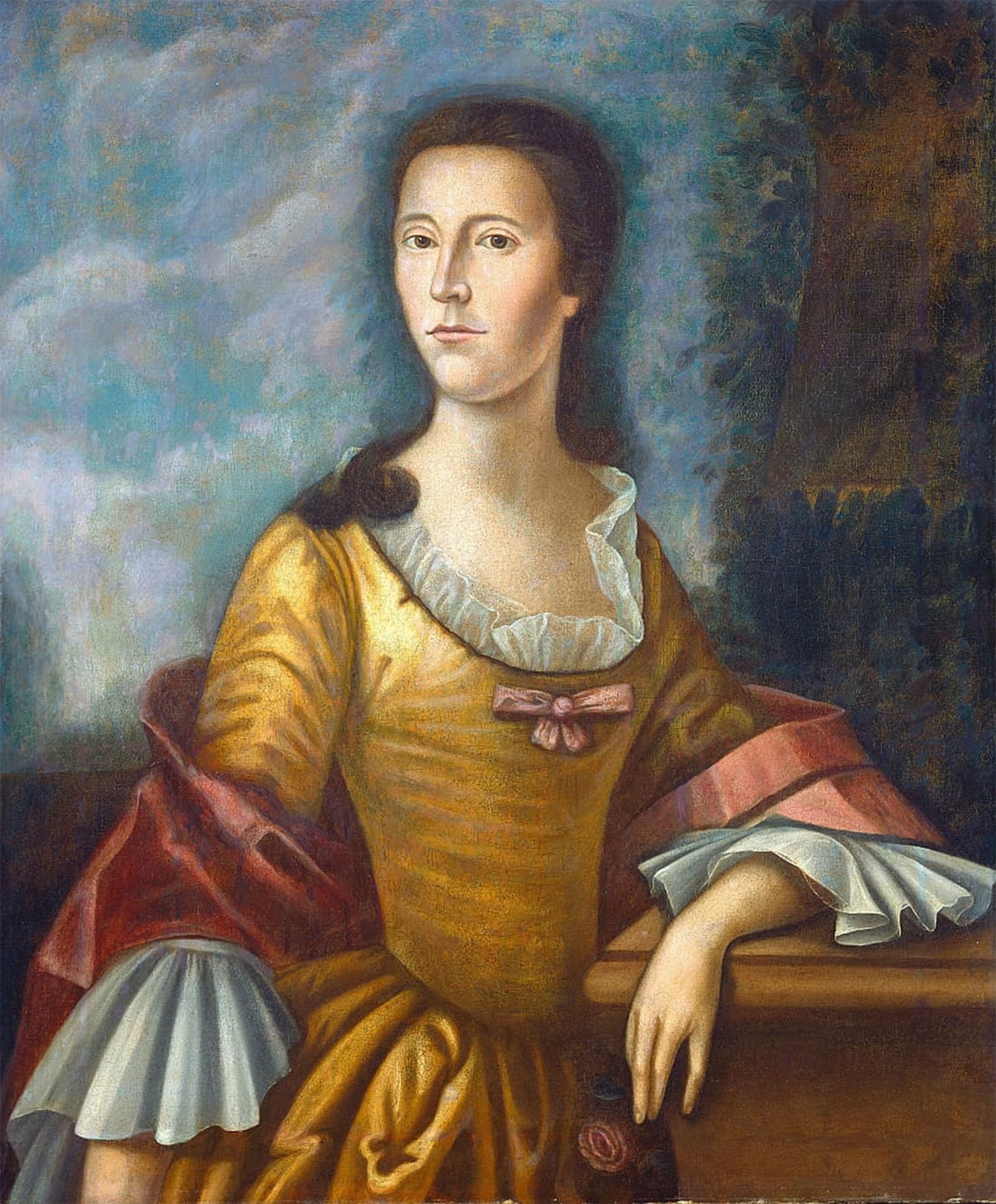 SERENDIPITP Retro Picture Poster Wall Art Pictures Painting Mary Bethel Boude Mrs Samuel Boude by Benjamin West Wall Art Canvas Print for Wall Decor 60x90cm