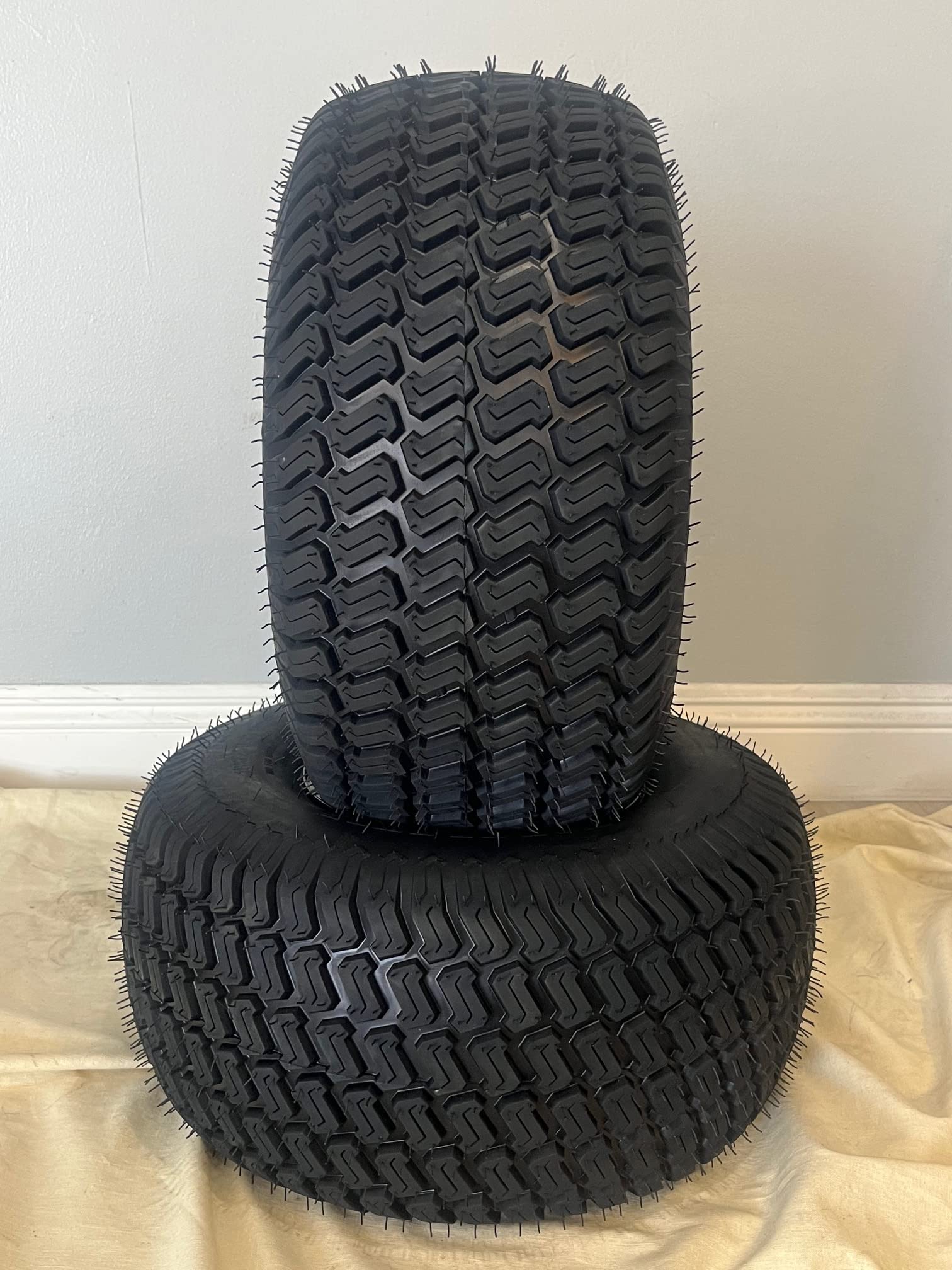 2 New HORSESHOE 20x12.00-10 6-Ply Turf Trac Tires – Tubeless Lawn Mower & Garden Tractor Tires, T198 Pattern, 20x12-10 Size