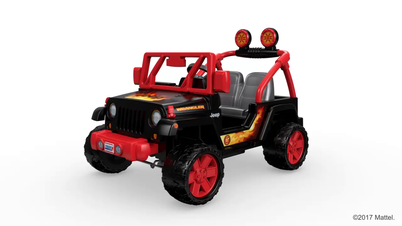 power wheels tough talking jeep wrangler for off road