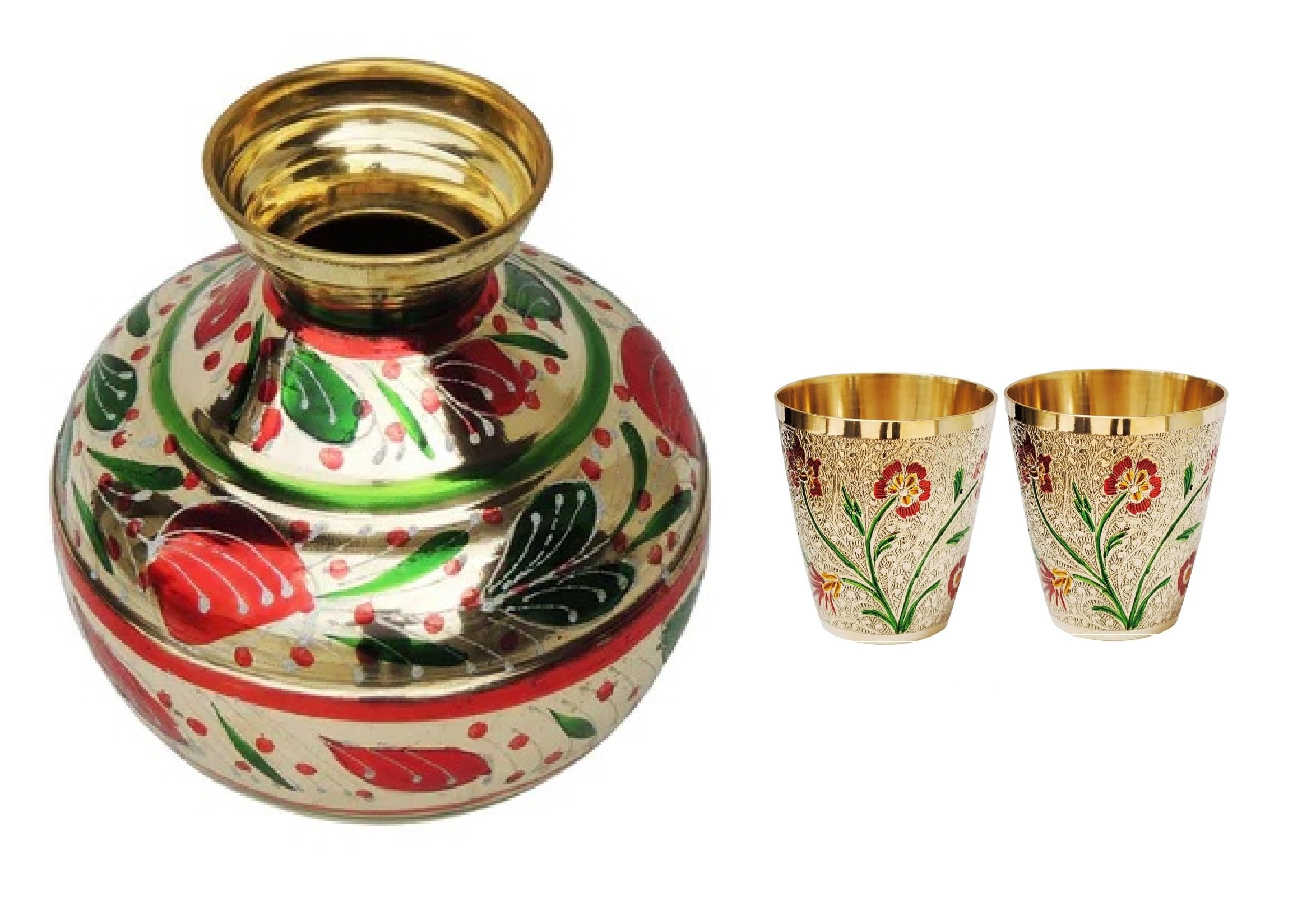 Ensemble de verres et pichet en cuivre BRACOP cadeau de mariage idéal