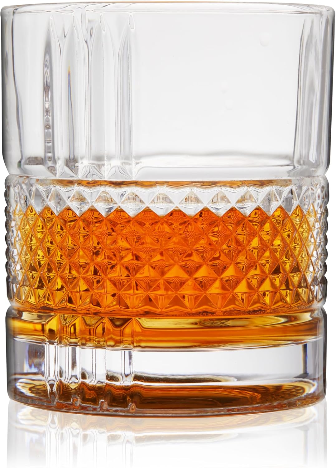 Viski Revolve Spinning Whiskey Glass, Unique Bourbon Glass, Old Fashioned Cocktail glass, Crystal Cut Scotch Glass, Set of 1, 10oz - Image 13