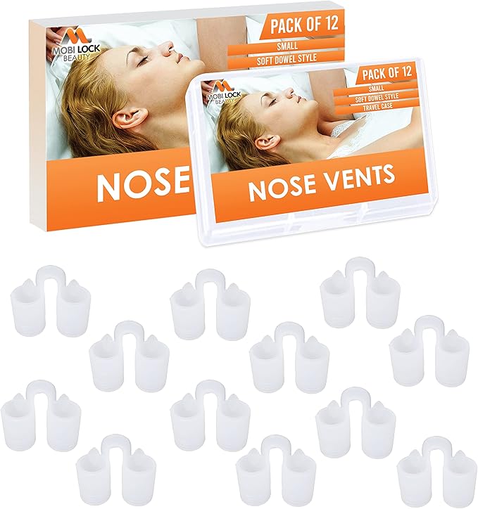 Nose Vent Sinus Relief Dilator (Pack of 12 Small Size) Soft