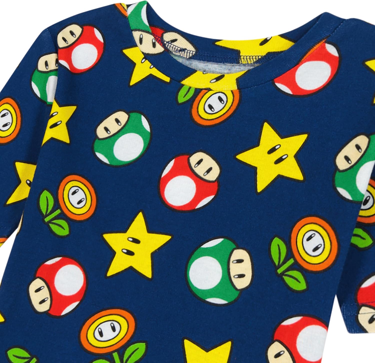 Nintendo Boys' 4-piece Snug-fit Cotton Pajama Set, Soft & Cute for Kids