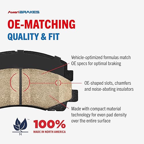 Miniatura 6 de Transit Auto - Kit de rotores de freno de disco delantero y pastillas de cerámica para Nissan Sentra Juke K8A-104293