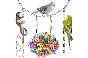 Bissap Plastic Chain Links - Perfect for Birds, Pets, and Imaginative Play!