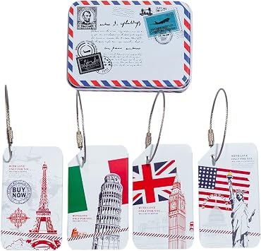 Amazon.com | CKLT Luggage Tags 4 Pack 
