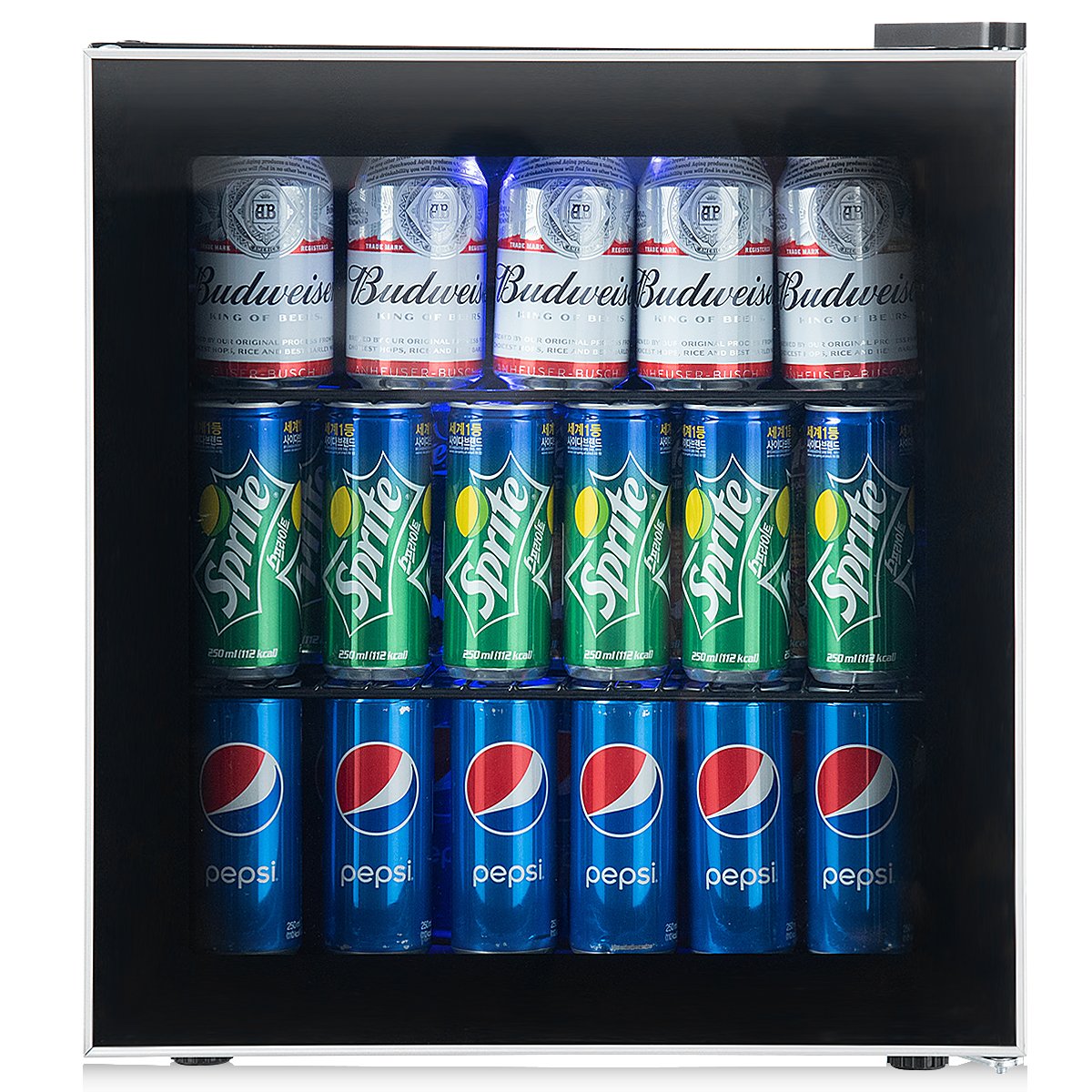 countertop freestanding beverage drink chiller refrigerator mini fridge beer wine cooler, 18.5’’ x 17.5’’ x 19.5’’ (L x W x D), Black on Fridge.com