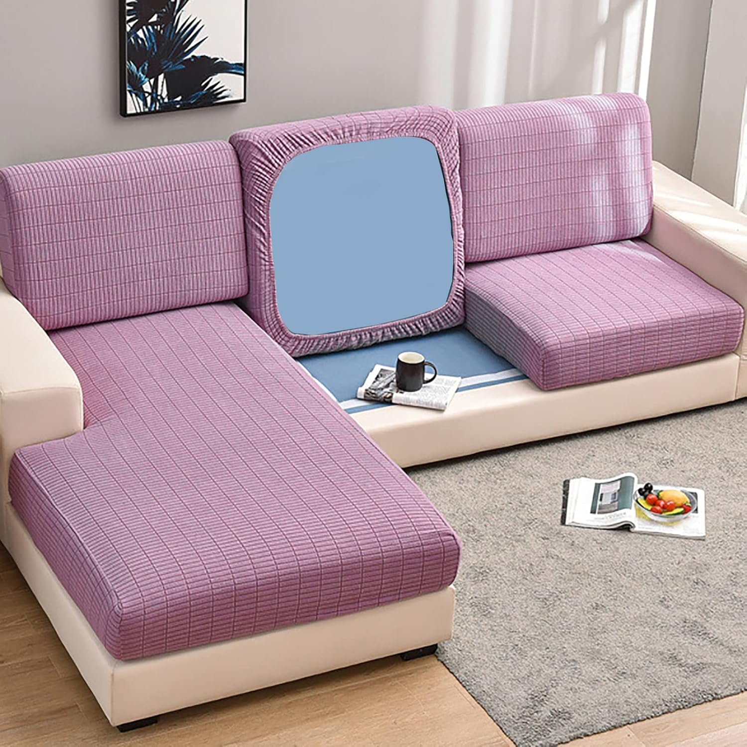 SAZDFY Stretch Sofa Slipcover,Spandex Sectional Sofa Cover