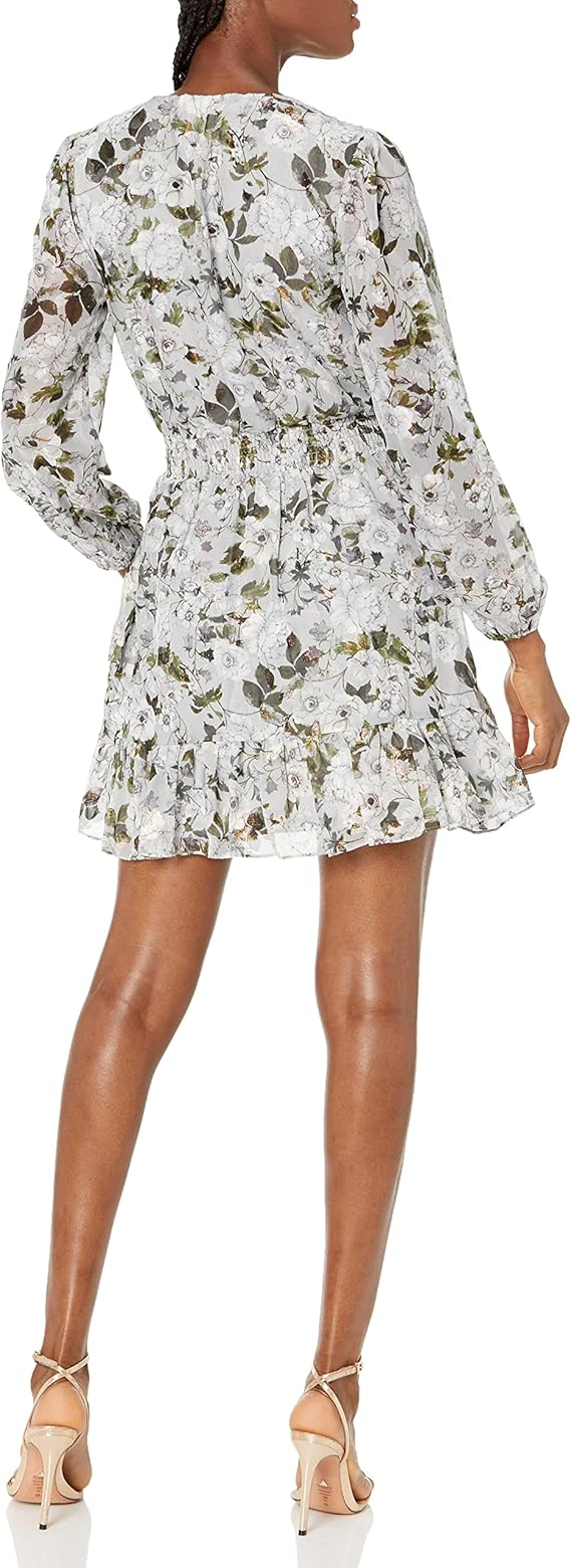 New売り切れる前に Laundry By Shelli Segal ランドリーバイシェルシーガル ファッション ドレス Women S Tiered Floral Print Belted Mini Dress 1oficioverde Com Br