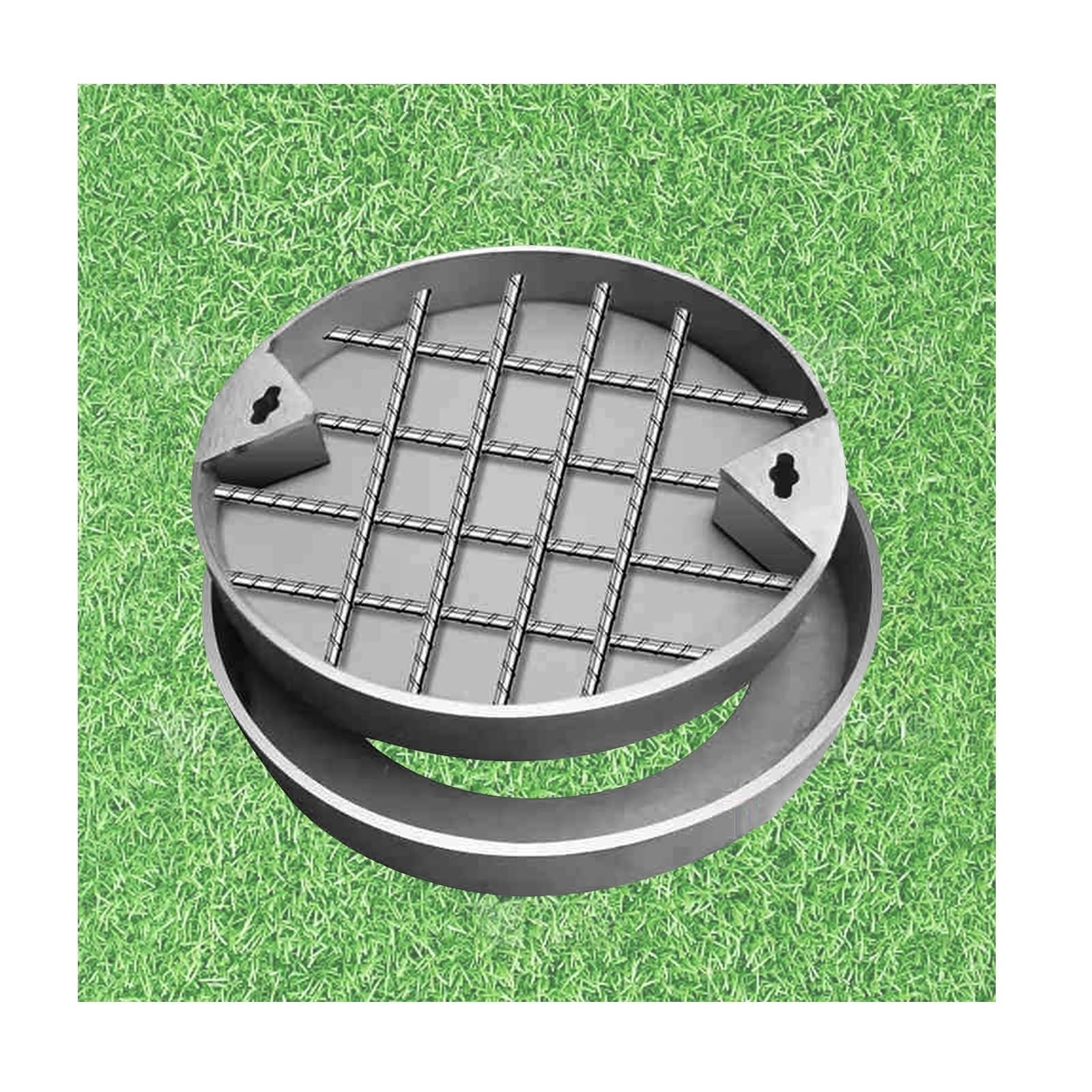 Manhole Covers, Wear-Resistant and Durable, Strong Load-Bearing Capacity, Excellent Workmanship, Easy Installation(70 * 70 * 5cm/27.5 * 27.5 * 1.96in)