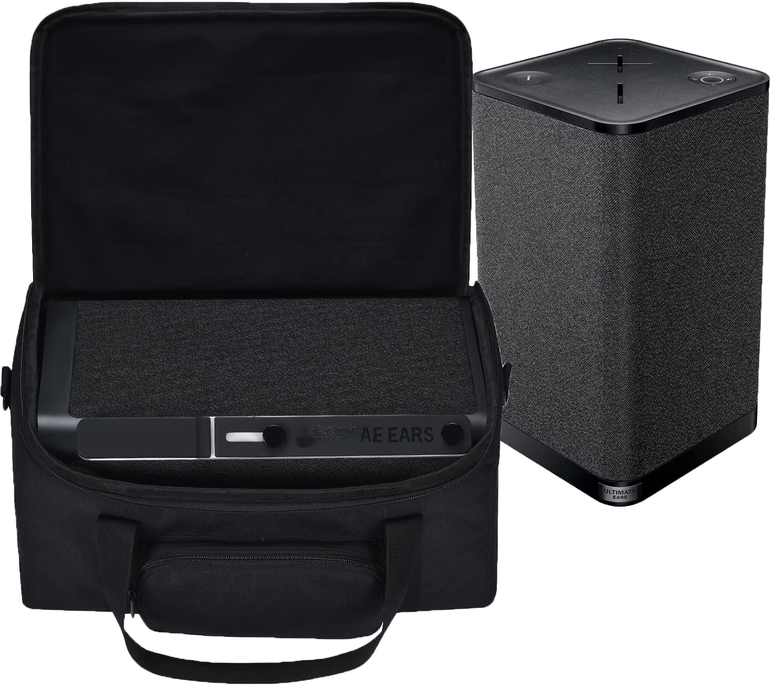 Carrying Case for Ultimate Ears Hyperboom, Soft Travel Storage Bag Compatible with Ultimate Ears Hyperboom Portable & Home Wireless Bluetooth Loud Speaker Outdoor Box-Only Case (Black)