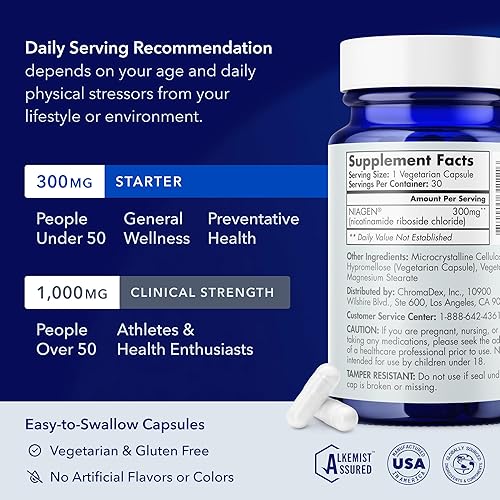 Miniatura 9 de Suplemento de refuerzo NAD+ patentado ganador de múltiples premios, más eficiente que NMN, ribosido de nicotinamida para metabolismo y reparación de