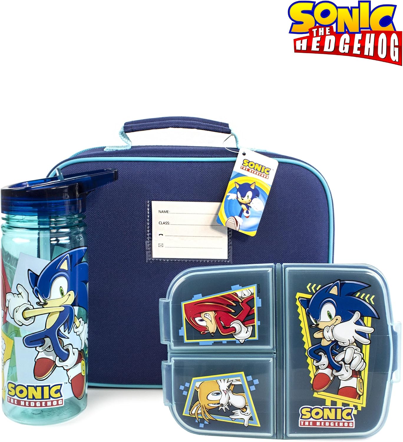 Sonic The Hedgehog Lunch Box Set for Kids, Blue - Image 4