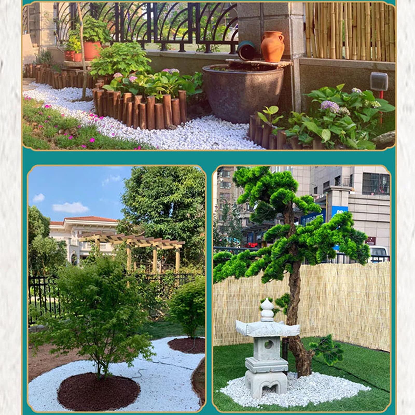 200 Pietre Luminose Blu E Verde - Ciottoli Glow Per Giardino E Acquario - Foto 2