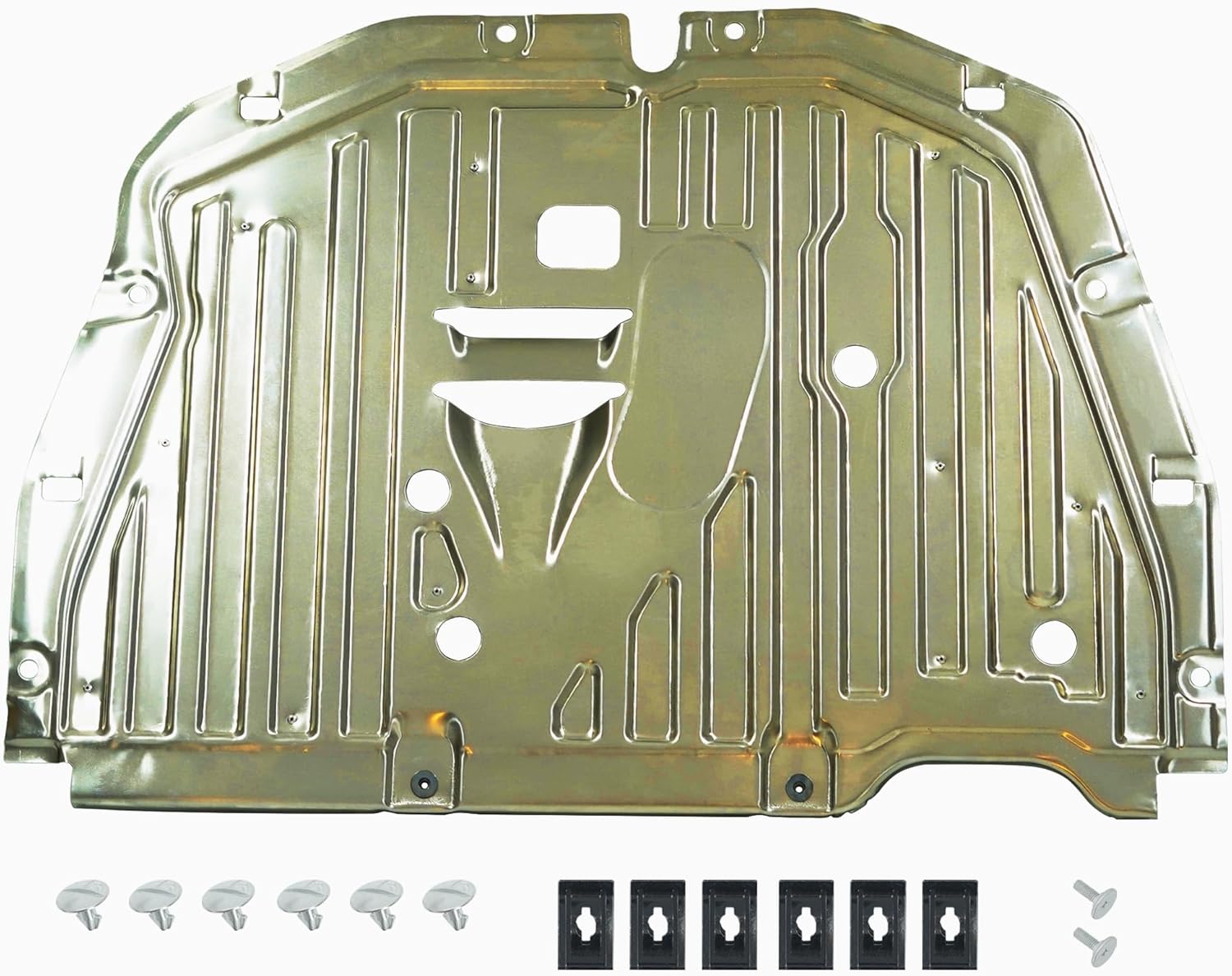 Runfider 1 pc Almg Alloy Engine Splash Guard Under Car Shield Cover Board 74110TBA