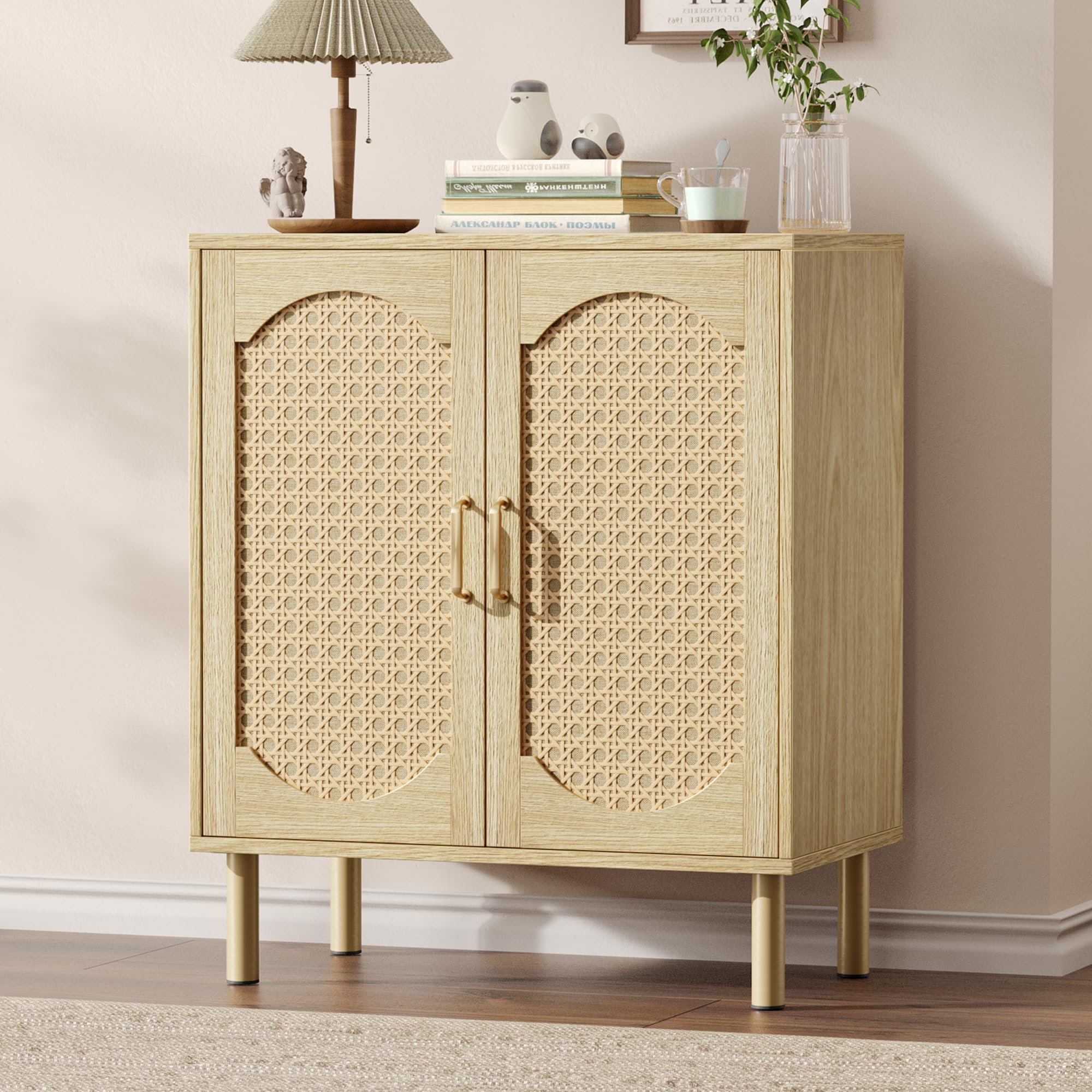 Photo 1 of Scoctcoc Rattan Entryway Credenza Sideboard Buffet Cabinet