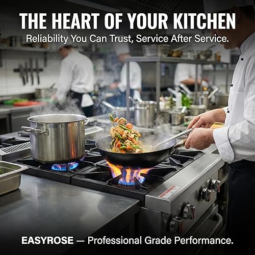Miniatura 7 de Placa caliente de gas comercial de 24 pulgadas, rango de encimera de 4 quemadores 120,000 BTU, estufa de acero inoxidable resistente con rejillas