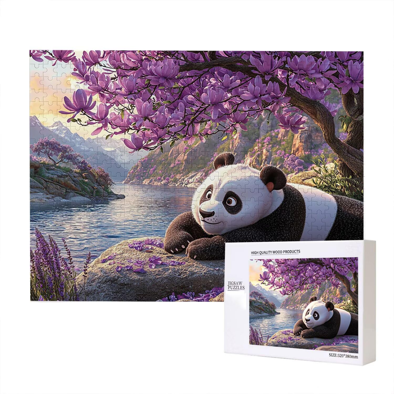 Jigsaw Puzzle, 5000 Pezzi Puzzle Classici, Carino Puzzle Rilassamento Intelligence, Mpossibile Difficile Puzzle Impegnativo per Adulti Puzzle Gioco Familiare, Regalo per Amore Amico Panda fr0-463