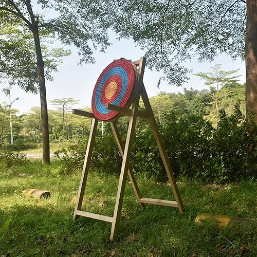 Miniatura 11 de Objetivo de tiro con arco tradicional hecho a mano, flecha para arco recurvo largo o arco compuesto 20 pulgadas / 5 capas