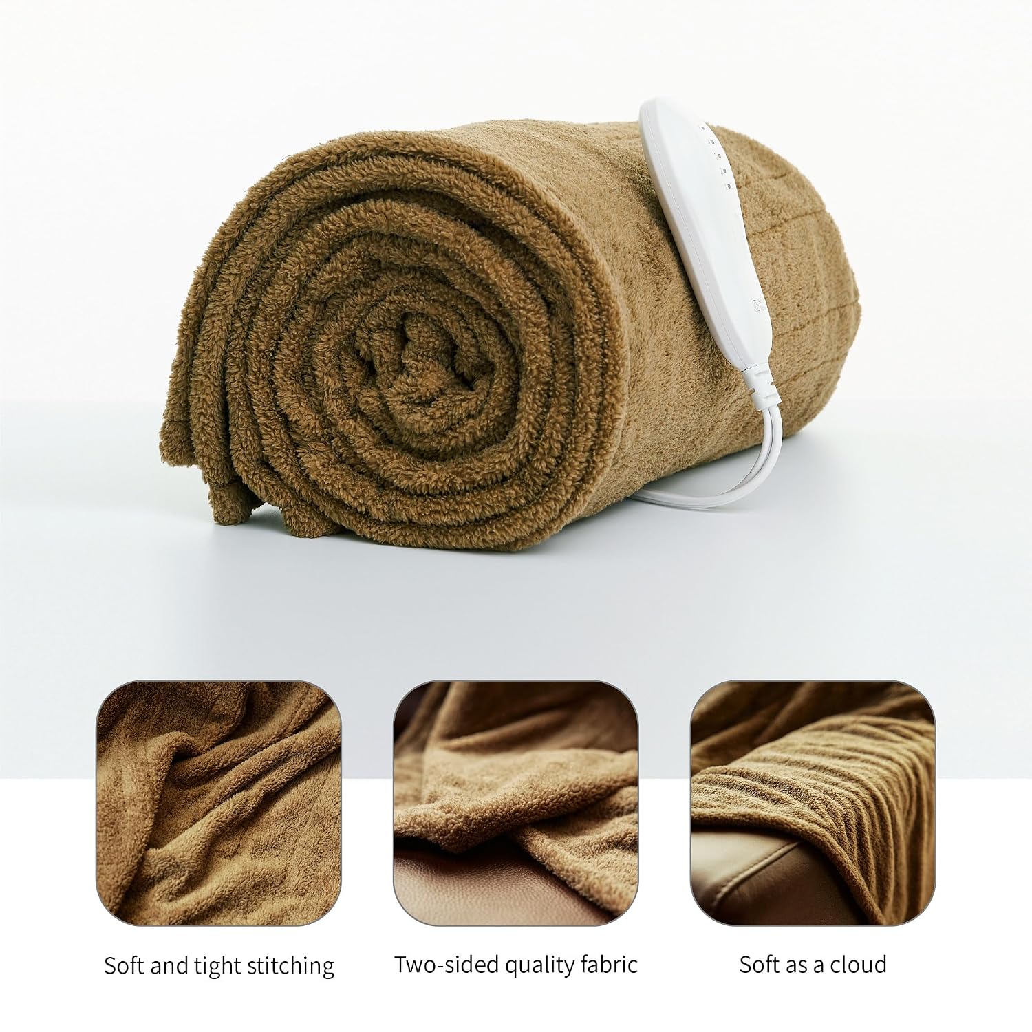 Heated Electric Throw Blanket, 50" x 60", 5 Levels - Image 6
