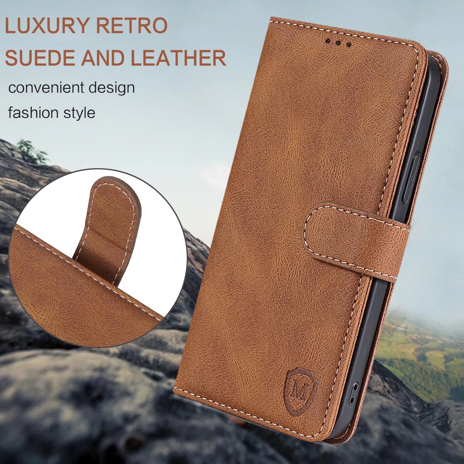 Per Reale 9 Pro 5G / 9 5G (versione EU) / V25 / OnePlus Nord CE 2 Lite 5G Custodia in pelle PU Triangolo Ipresso Stand Wallet Case - Nero