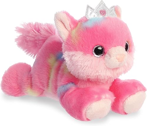 Aurora Vibrant Bright Fancies Princess Frutti Kitty - Divertido llamativo - Abrazos encantadores - Rosa 7 pulgadas