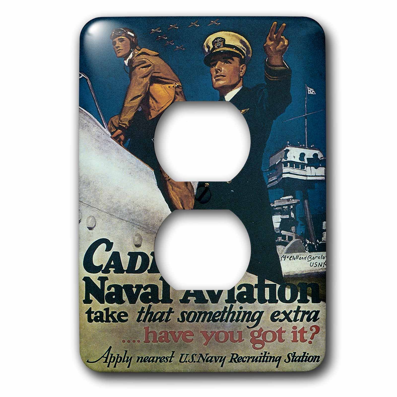 Affiche vintage Marine US et aviation navale pour décoration murale rétro