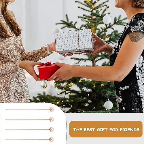 Miniatura 8 de 4 piezas de perlas, palillos chinos para el cabello, palillos para el cabello, suministros Hanfu para niñas, accesorios para el cabello, chal,