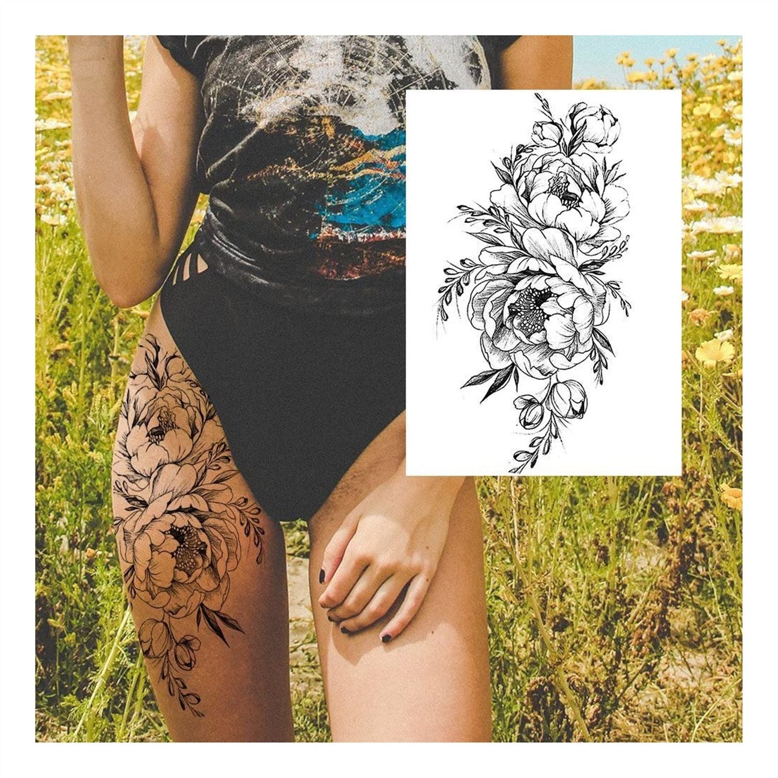 Colorful Thigh Tattoos For Women The 60+ Best Leg Tattoo Ideas For