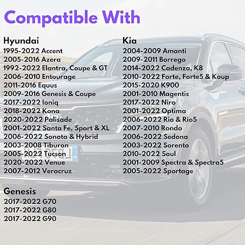 Miniatura 6 de Junta de repuesto del tapón de drenaje de aceite para Hyundai Kia, arandelas de aplastamiento de aceite y sellos 21513-23001 (M14-HYUNDAI)