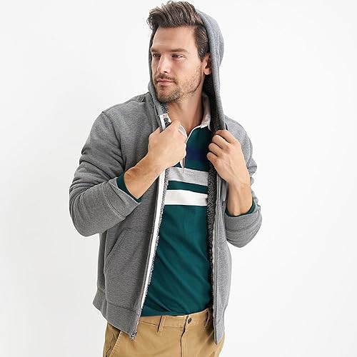 Miniatura 3 de Lands' End Sudadera con capucha de forro polar Sherpa con cremallera completa para hombre