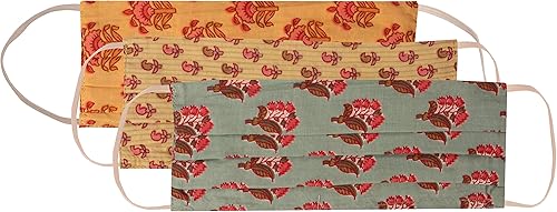 Miniatura 3 de Touchstone - Cubrebocas con bolsillo para filtro, hasta el puente de la nariz, 2 capas de algodón, lavable