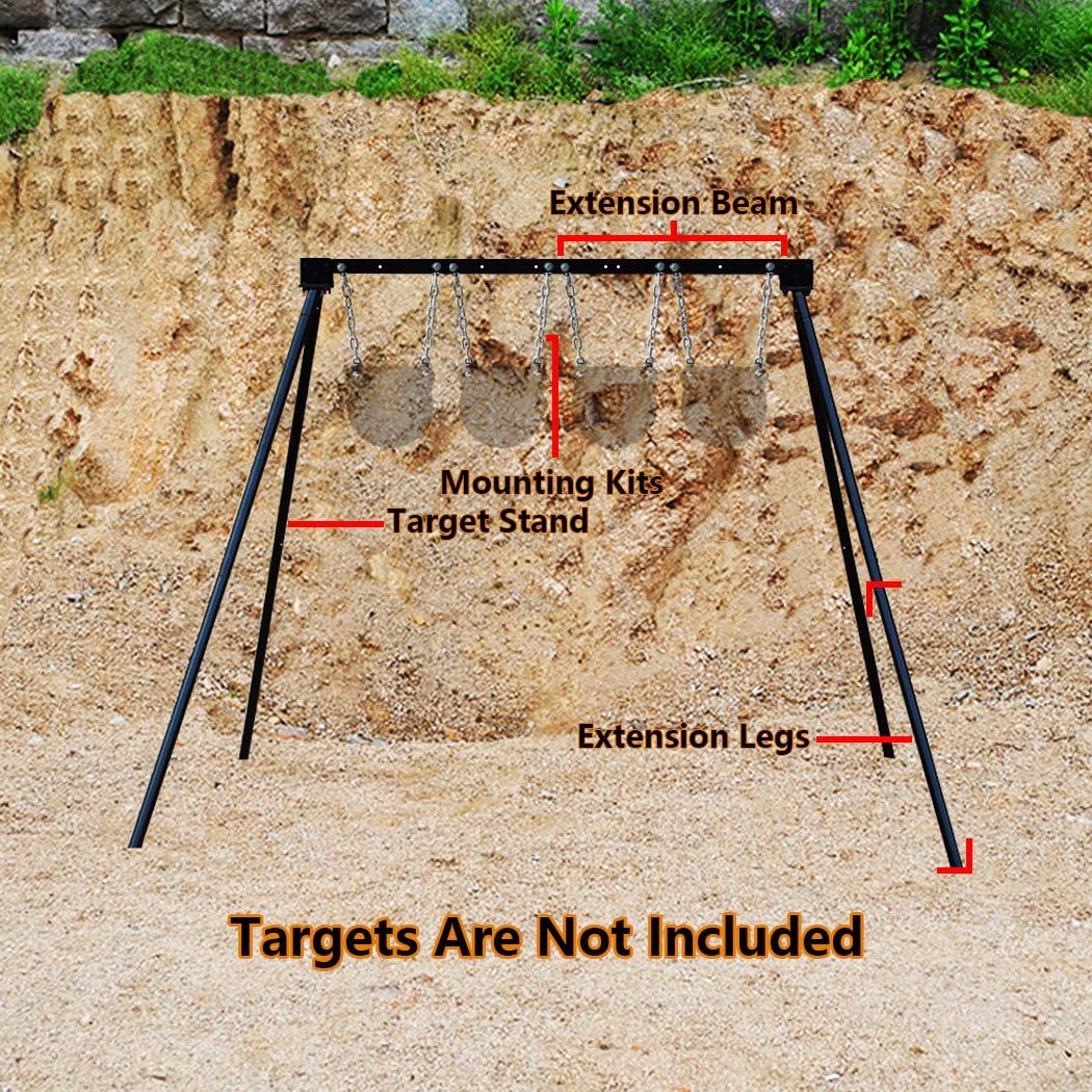 Highwild Steel Target Stand AR500 Shooting Target System Complete Kit Combination (4)