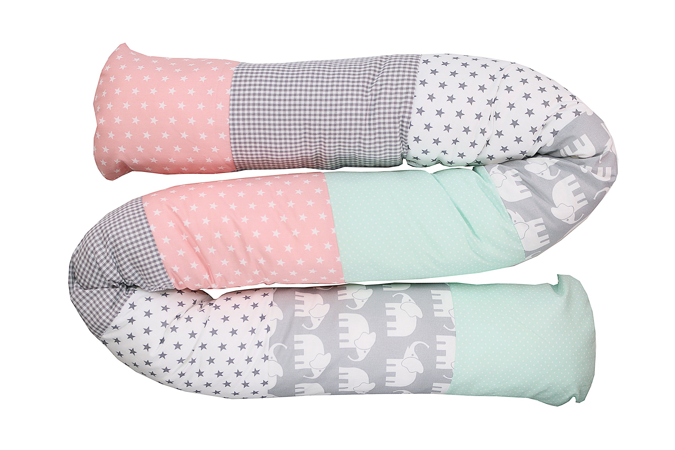 grey star cot bumper