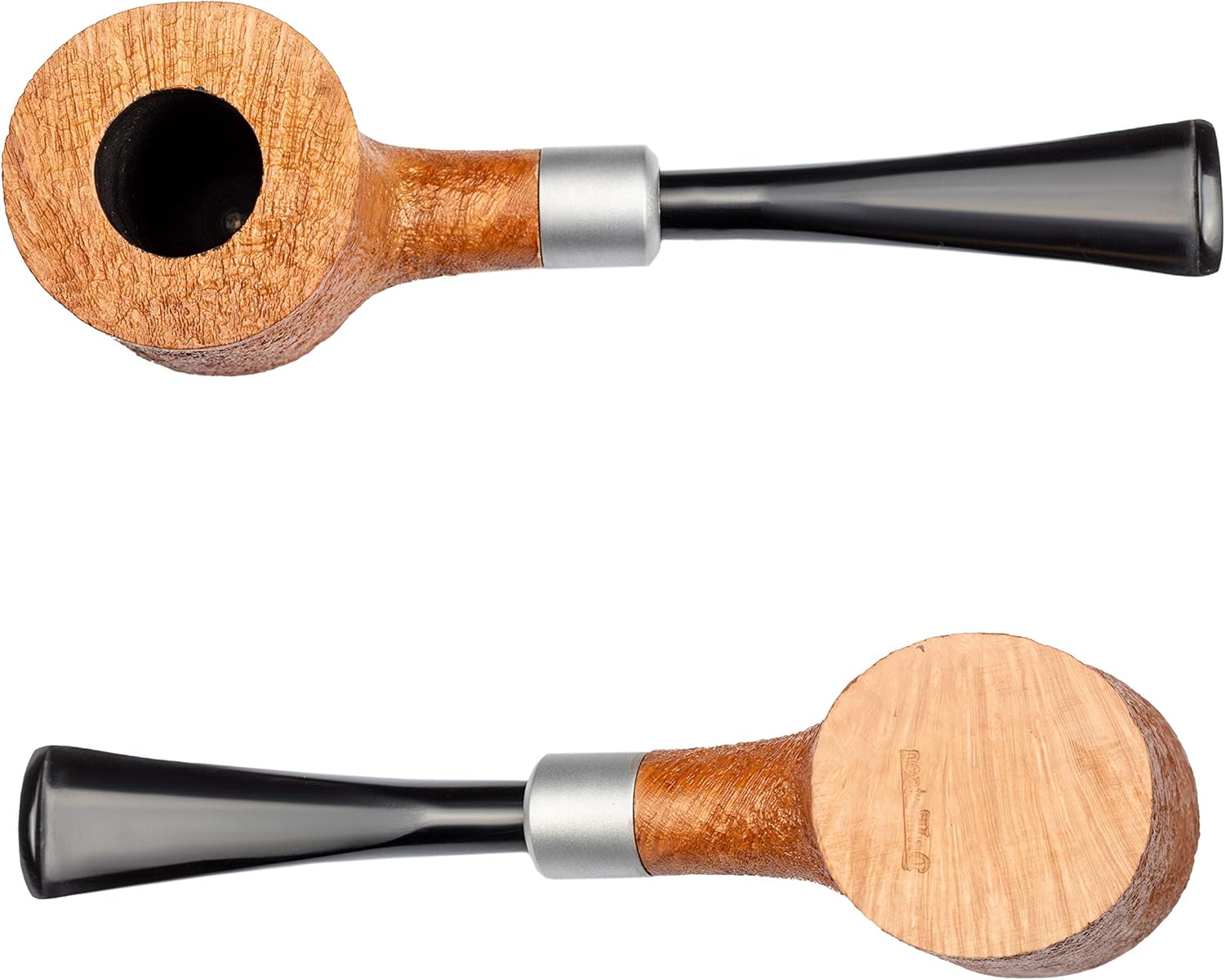 Dr. Watson - Briar Tobacco Pipe, Handcrafted, Classic Poker Shape, Comes with Pouch, Boxed (Gold)