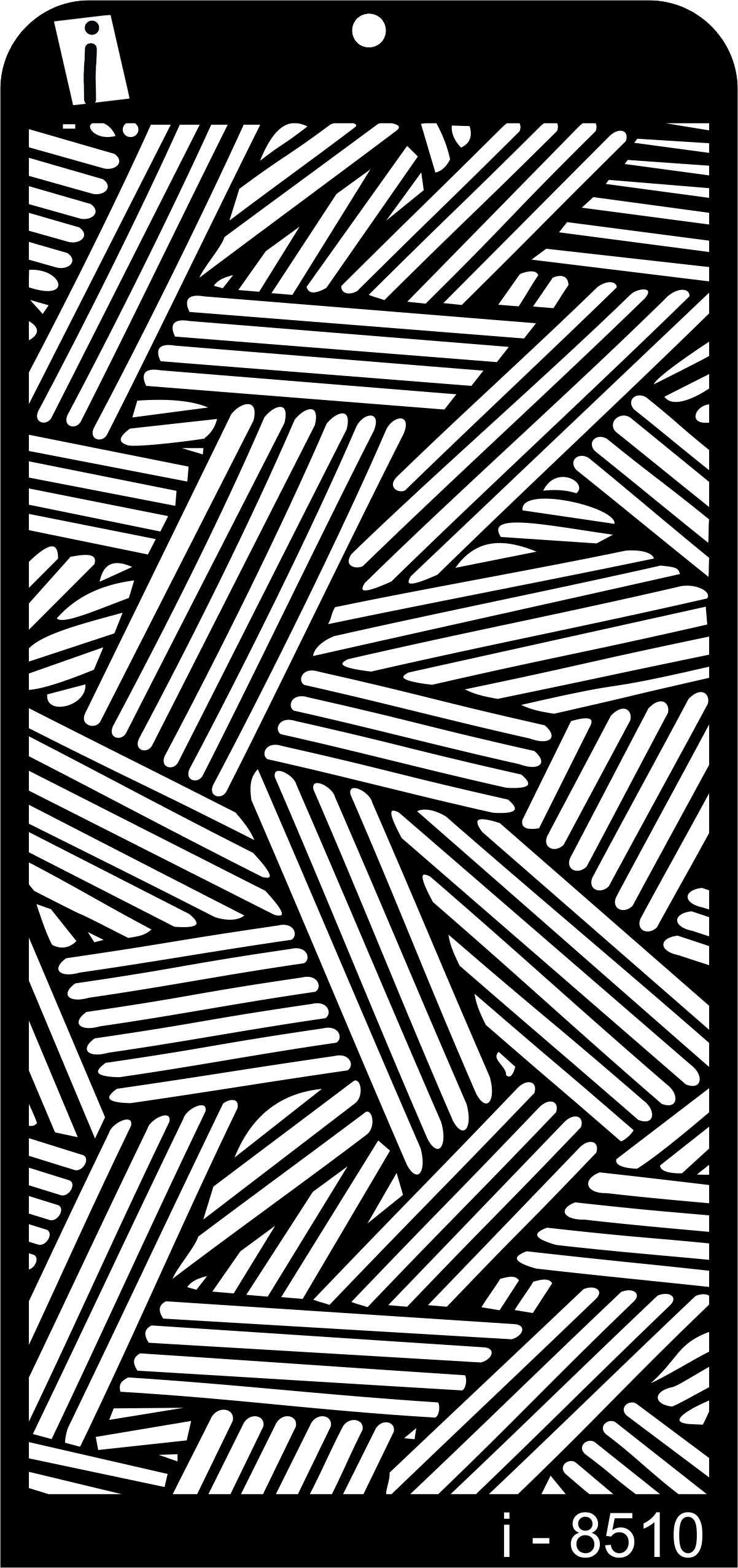 iCraft Decorative Layering Template Stencil i-8510 Size 4" x 8" Re-Usable Used for Painting, Journaling, Mix-Media, Wall Painting and Other Decorative Purposes. Pack of 1 Pcs