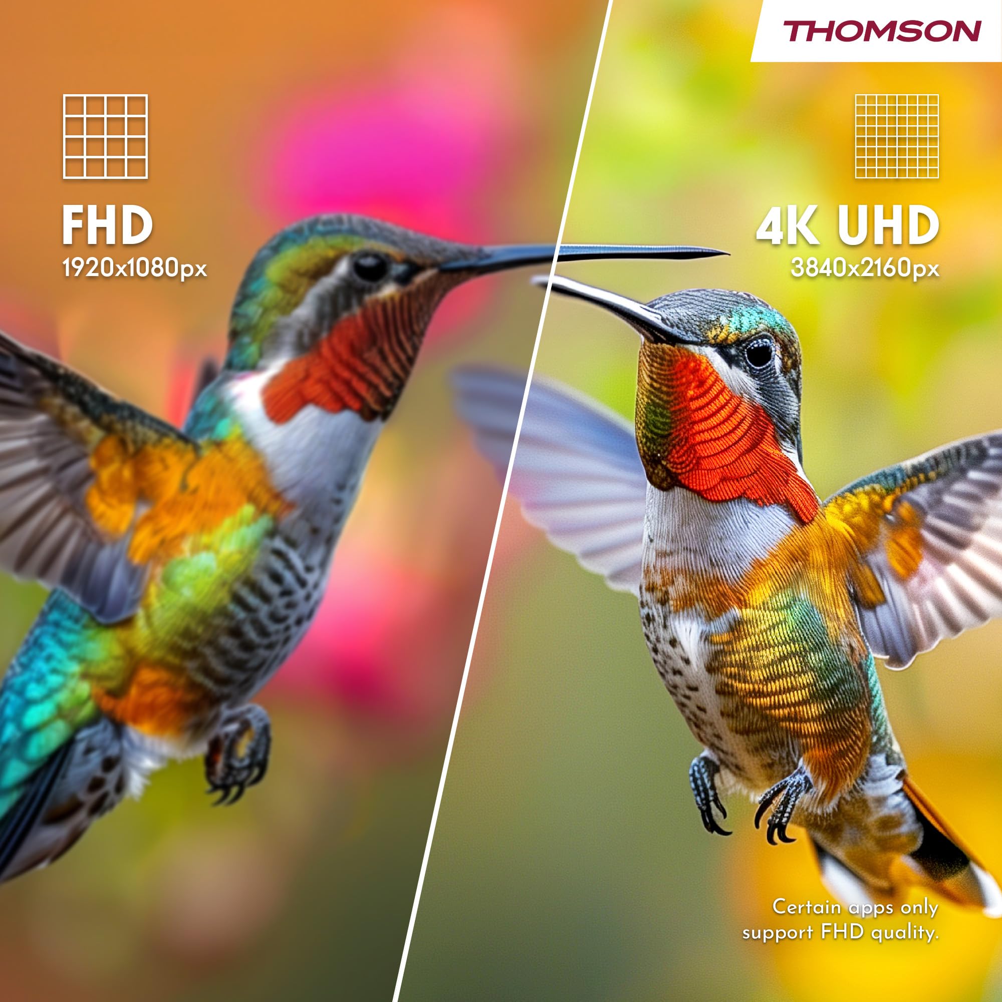 Thomson Go Plus Pro 27 Zoll (69 cm) 4K UHD Smart Touch Display, Android, Sprachsteuerung, Hotspot, 9000 mAh Akku, 5MP Kamera, Subwoofer, WiFi 6, Bluetooth, Tragbarer Ständer -27UE7M45- Weiß