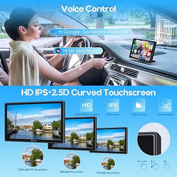 CARPURIDE 9 W901 Plus, Wireless CarPlay & Android Auto & Android 12.0