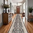 RUUGME Washable 3x20 Runner Rugs - Hallway Runner Rug for Living Room Stain Resistant Carpet with Non Slip Backing Vintage Rugs for Bedroom Kitchen Floor Decoration Mat 3x20 Beige