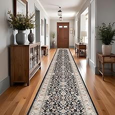 RUUGME Washable 3x20 Runner Rugs - Hallway Runner Rug for Living Room Stain Resistant Carpet with Non Slip Backing Vintage Rugs for Bedroom Kitchen Floor Decoration Mat 3x20 Beige