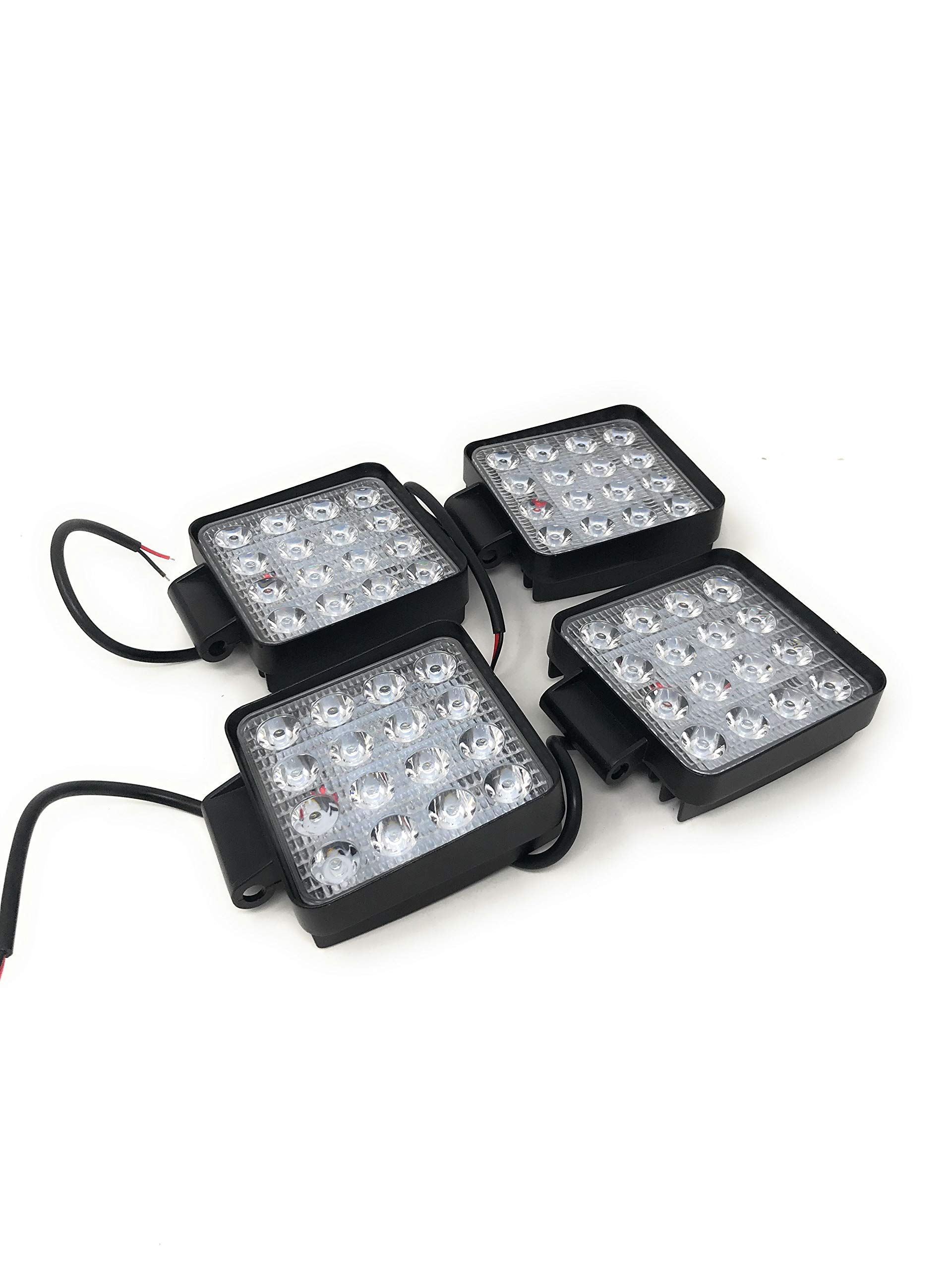 TEMPO DI SALDI 4 Fari 48W Quadrato Faretto Led Da Lavoro 16 Led Da 3W Di Profondità Auto Barca