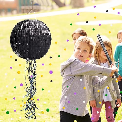 Miniatura 218 de WERNNSAI - Piñata de sirena plegable, piñata de cumpleaños con flecos que incluye cuerda para jalar, venda y bate. Decoraciones