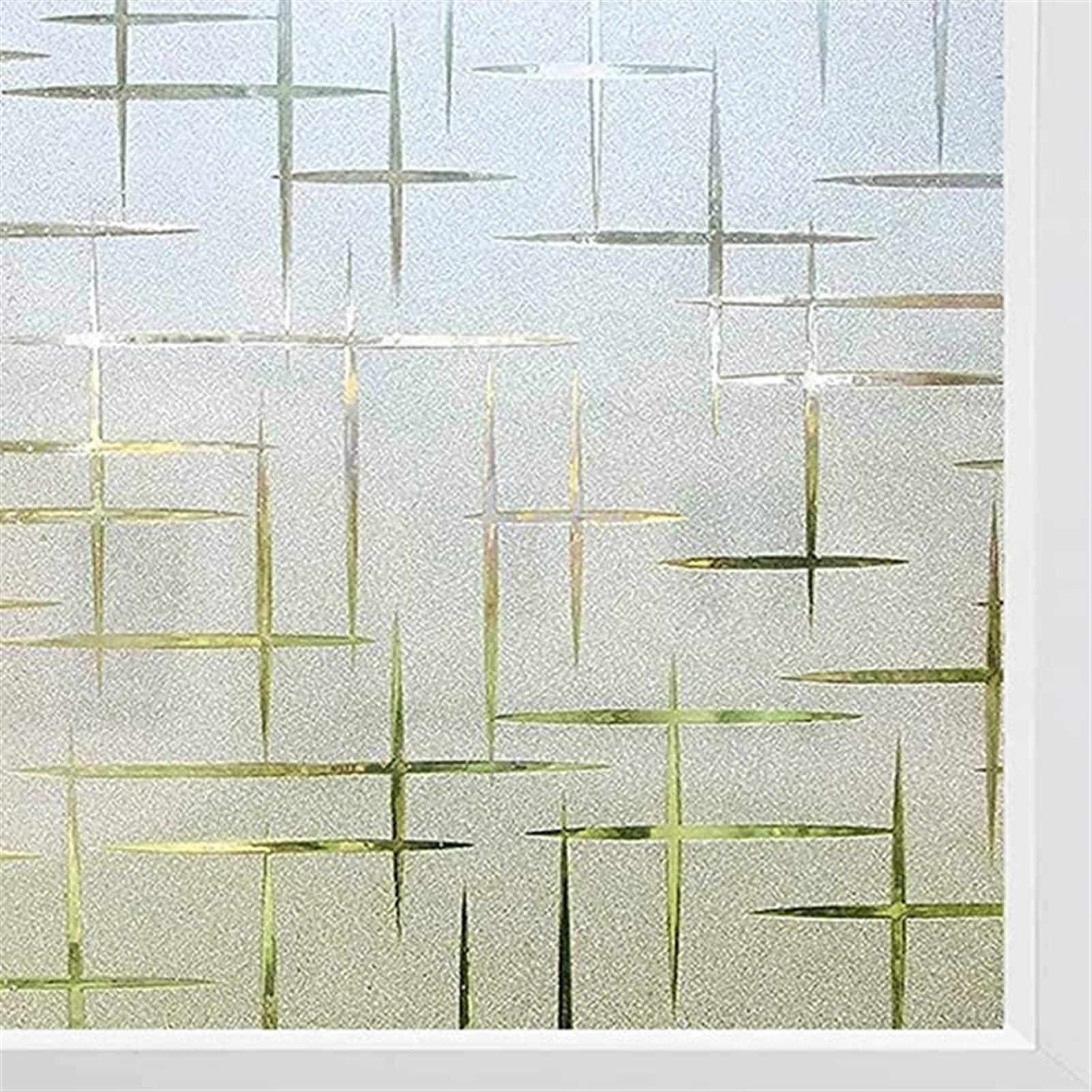 Pellicola Per Vetri Decorativa Heavyoff - Effetto Arcobaleno 3D, Anti-UV, Autoadesiva, 90x300cm