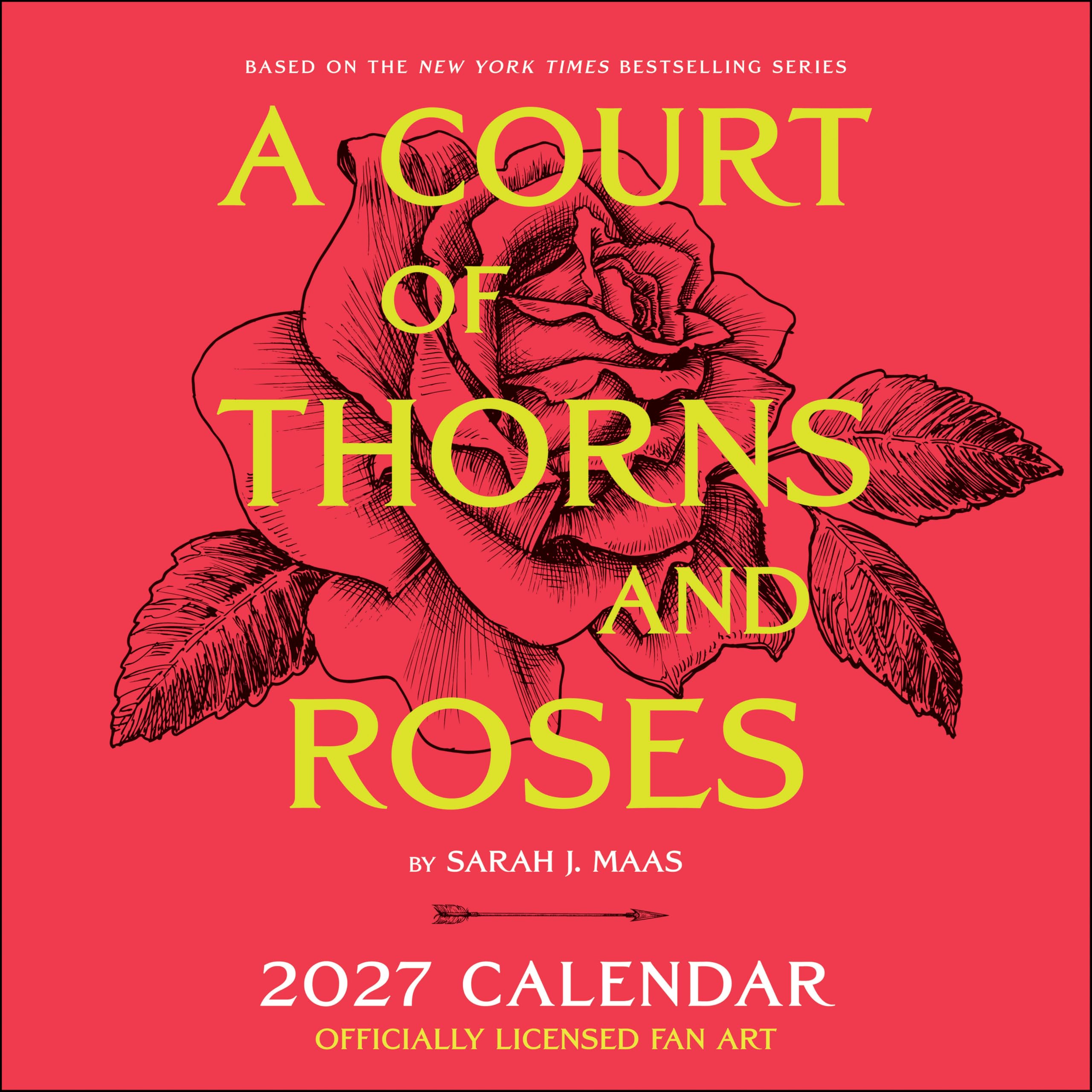 A Court of Thorns and Roses Officially Licensed Fan Art 2027 Wall Calendar
