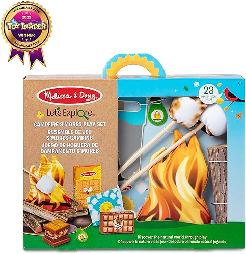 Miniatura 6 de Melissa & Doug Let's Explore Campfire S'mores Set con comida de juguete y accesorios de cocina para niños, juguetes de aprendizaje preescolar para