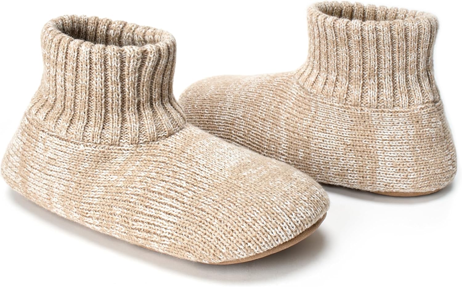 cosyone1997 Men's Slipper Socks, Winter Cable Knit Non-Skid Warm Slipper Socks, Cozy Soft Indoor Socks with Fluffy Sherpa Lined