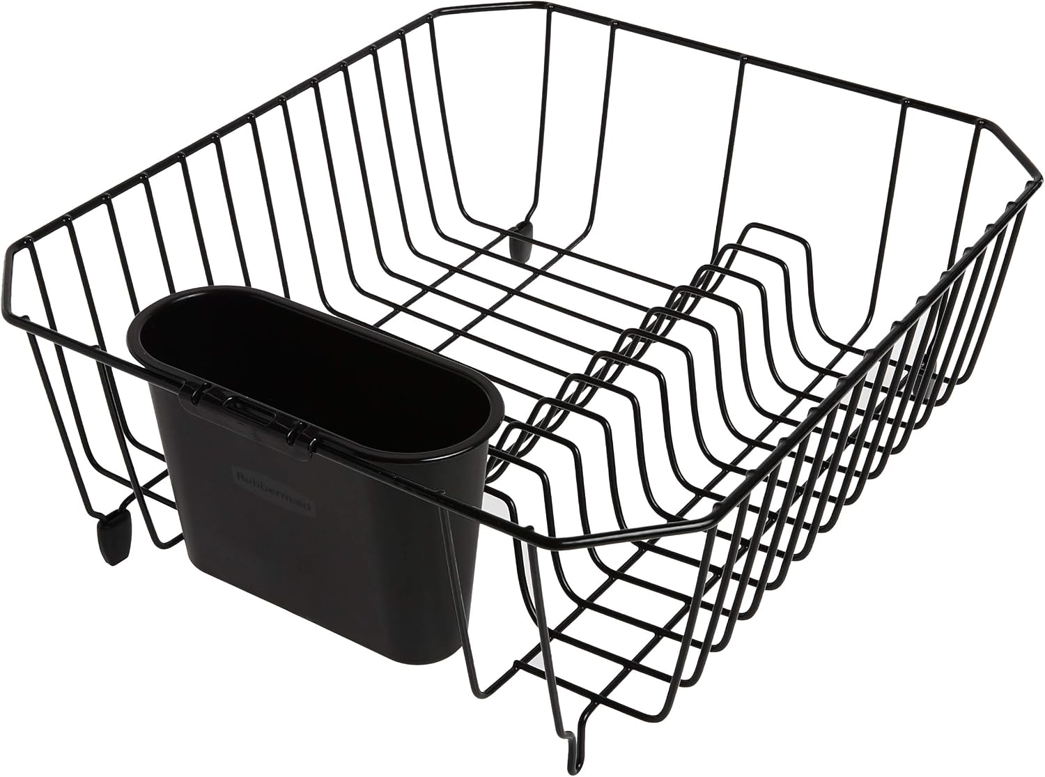 Rubbermaid Dish Drainer, Small, Black