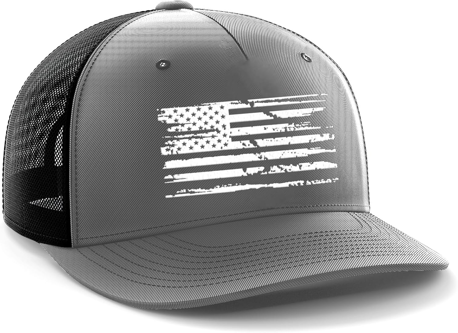 Tactical Pro Supply USA American Flag Snapback Hat for Men and Women | Embossed Logo Patriotic Mens Trucker Hats - US Flag