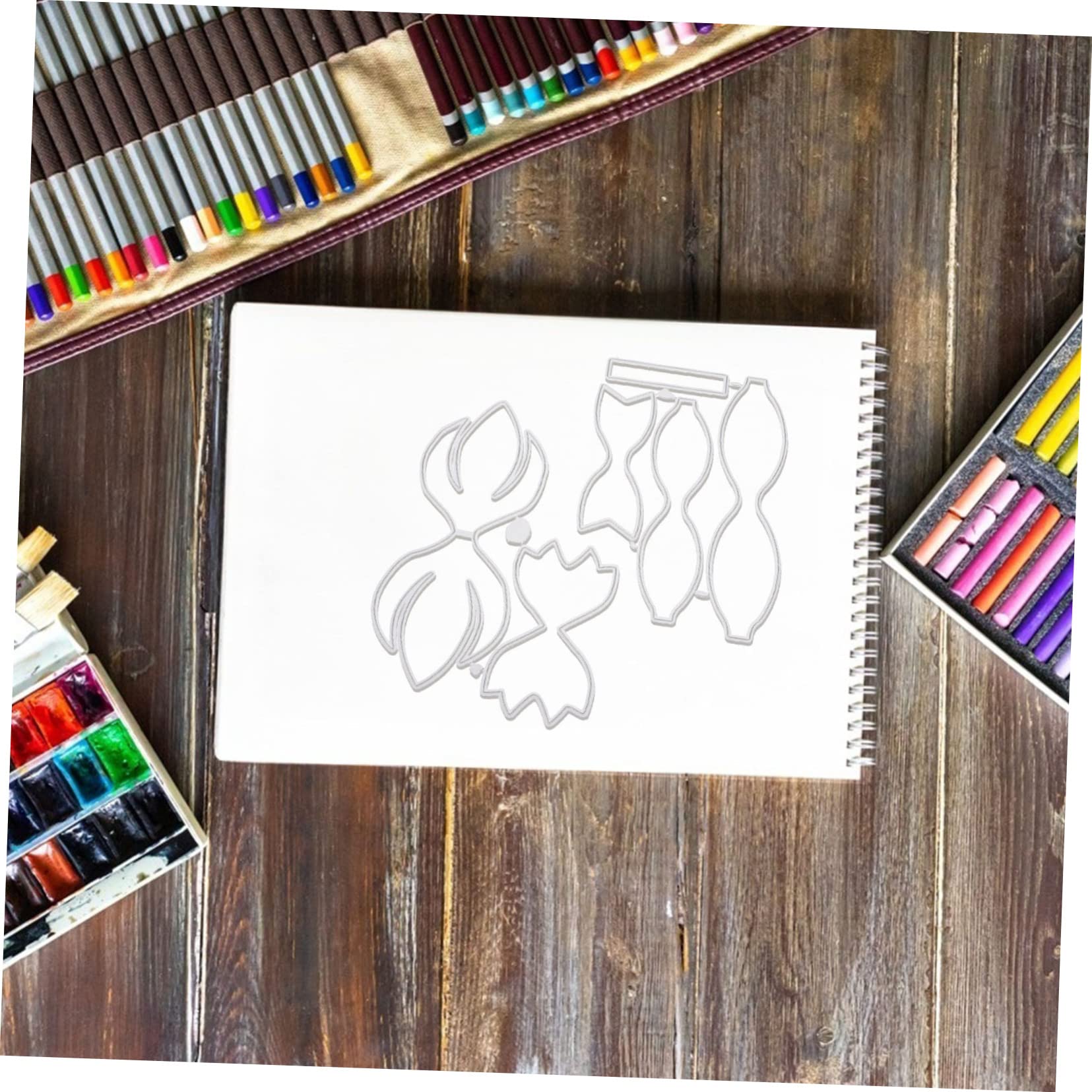 6 Juegos molde troqueles para hacer tarjetas decoraciones de ceremonia de boda arcos para el cabello decoración DIY scrapbooking troqueles de corte Navidad